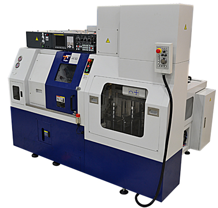 Tongtai HS-22 Compact Lathe with an automatic loading/unloading gantry system