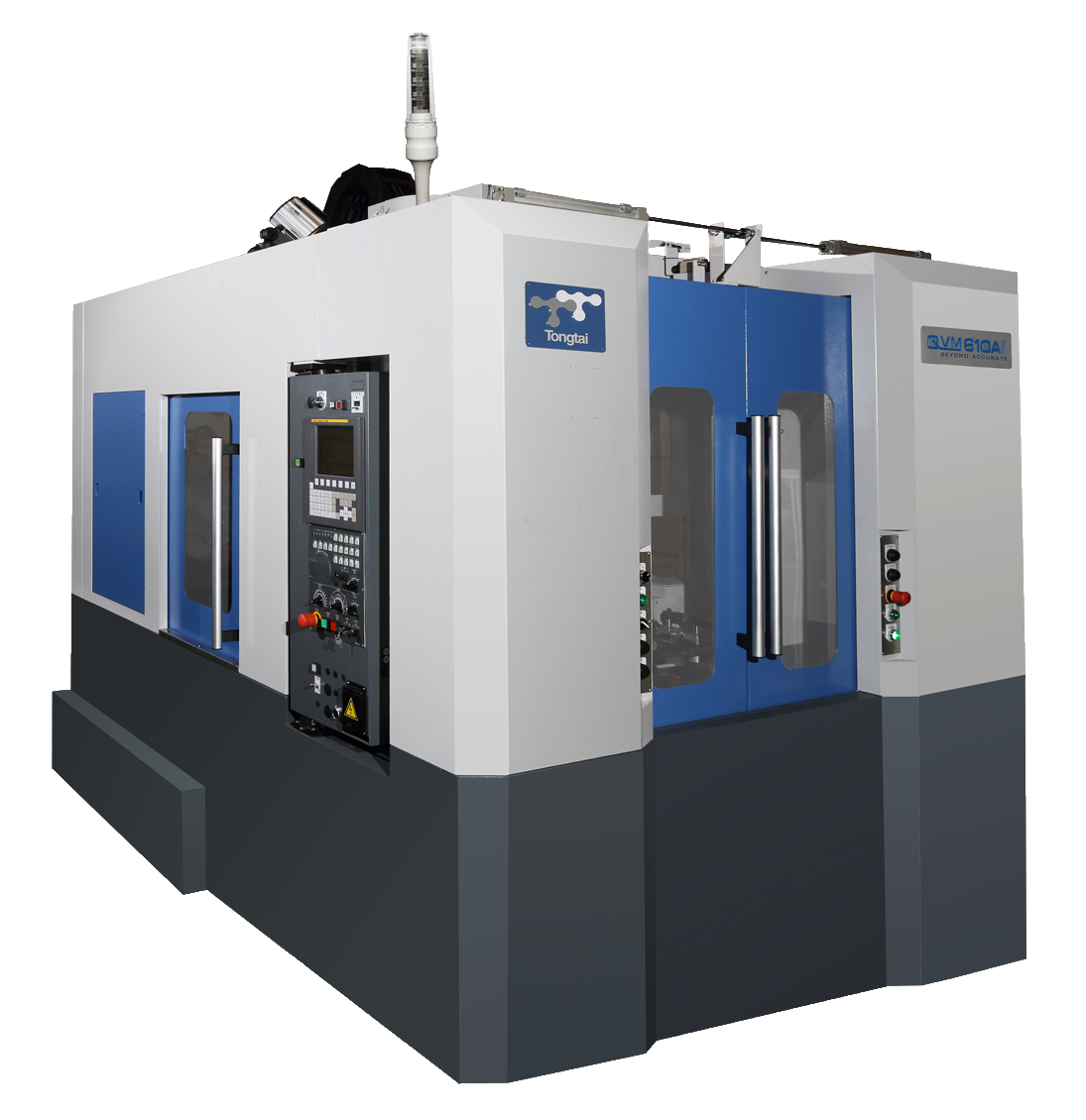 Tongtai QVM-610A+APC Vertical Milling Machine and Drill Tap Center with Rotary Pallet Changers