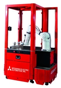 LoadMate Plus™ Machine Tending Robotic Cell from Absolute Machine Tools and Mitsubishi Electric Factory Automation and Robotics