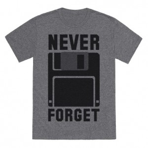Never Forget – Floppy Disk T-Shirt