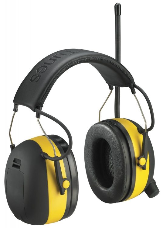 3M WorkTunes Hearing Protector, MP3 Compatible with AM/FM Tuner