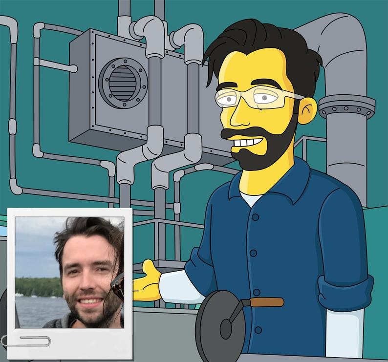 Custom Portrait of Machinist as Cartoon Character