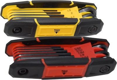 Texas Best folding metric SAE hex keys