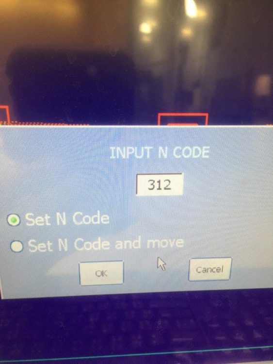 Image of N Code to begin Operation