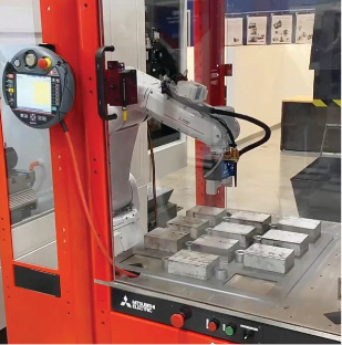 Mitsubishi LoadMate Plus Machine Tending Robotic Cell