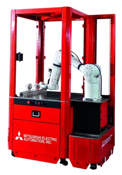 Mitsubishi LoadMate Plus™ Machine Tending Robotic Cell