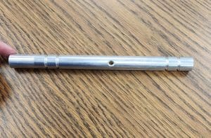 Crossbow Riser Rod on Nexturn SA-20B 7-Axis Swiss Lathe