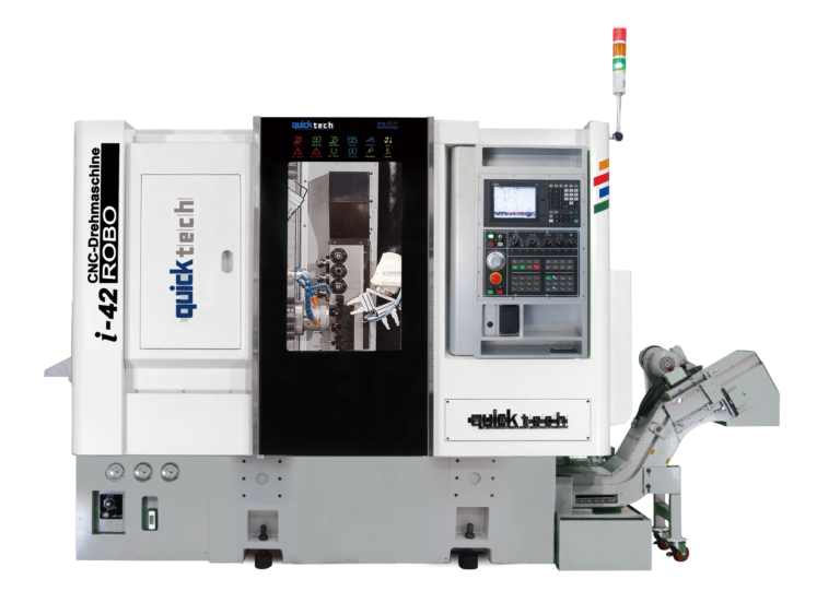 Quicktech I-42 / I-60 Robo 4-Axis Mill/Turn Centers With Integrated 6-Axis Robot &Amp; Opt. B-Axis