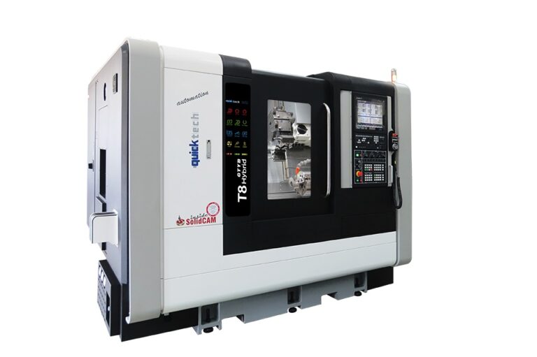 Quicktech T8 Hybrid - 9-Axis Mill-Turn Center with Turret & B-Axis